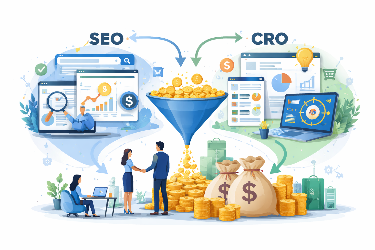 From Traffic to Transactions: How SEO and CRO Together Drive Real Revenue